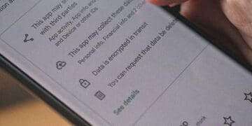 user data privacy notice in app