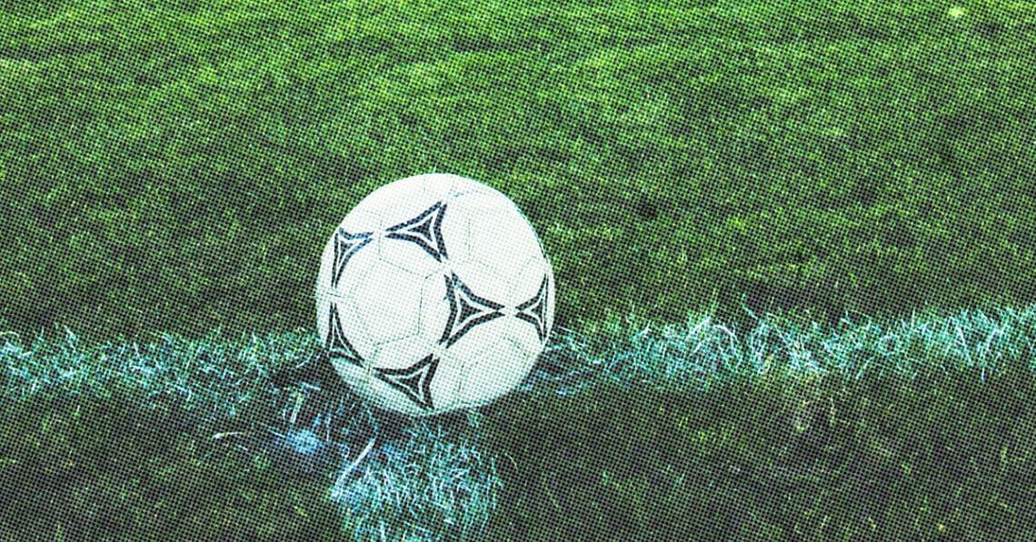 soccer ball near end line