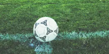 soccer ball near end line