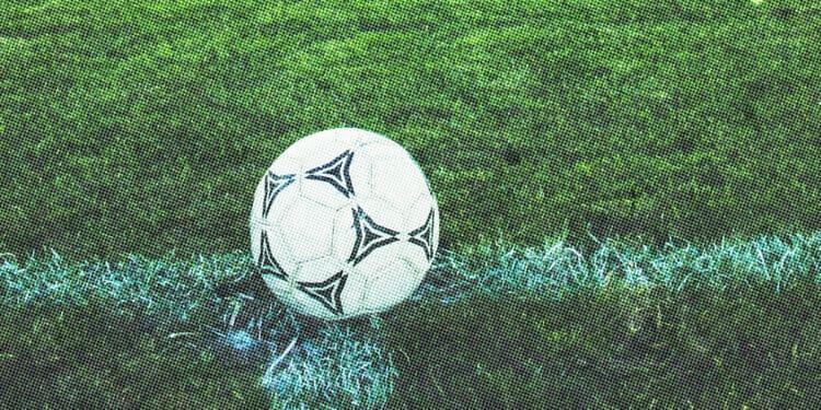 soccer ball near end line
