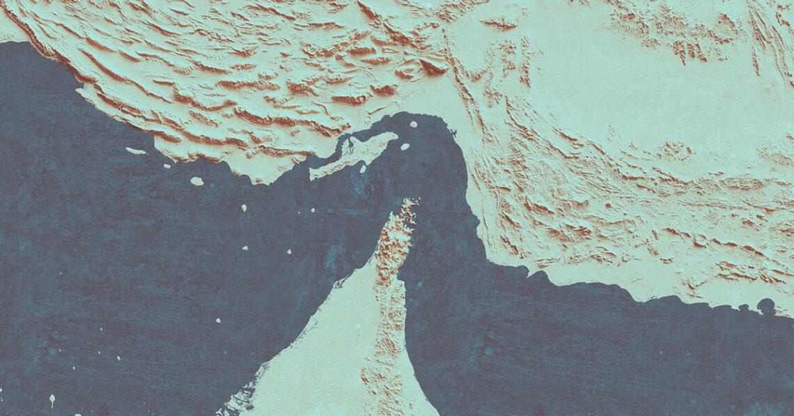 strait of hormuz from above