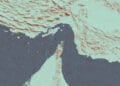 strait of hormuz from above