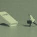whistleblower concept figurine chasing whistle