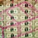 defaced money fraud concept