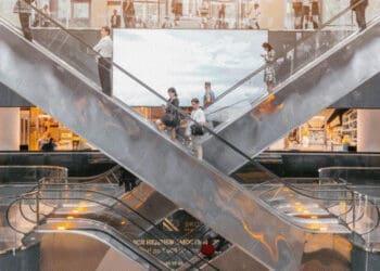 escalators at mall
