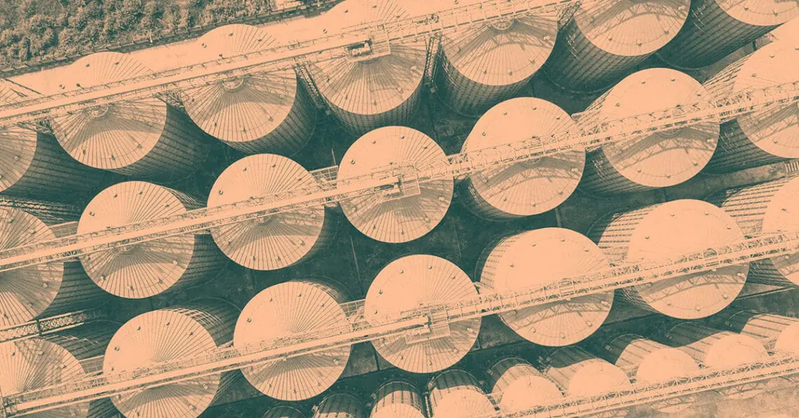 silos from above