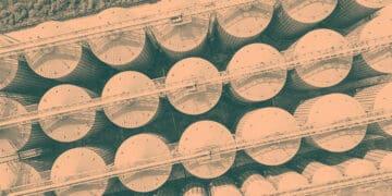 silos from above