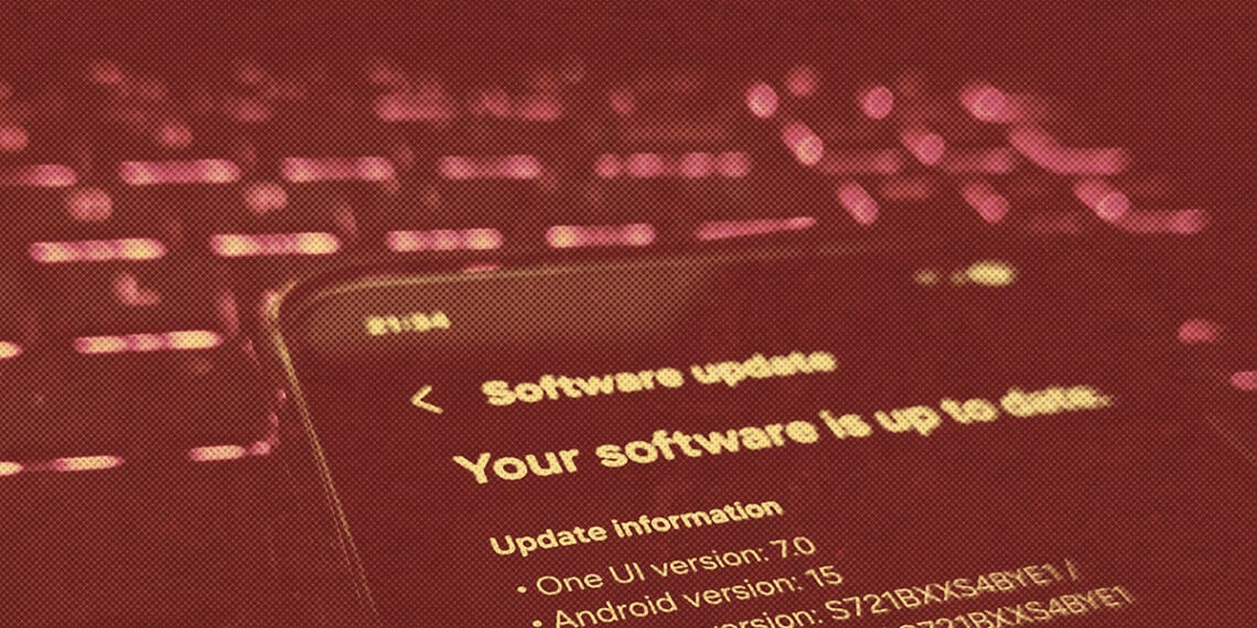 software update screen