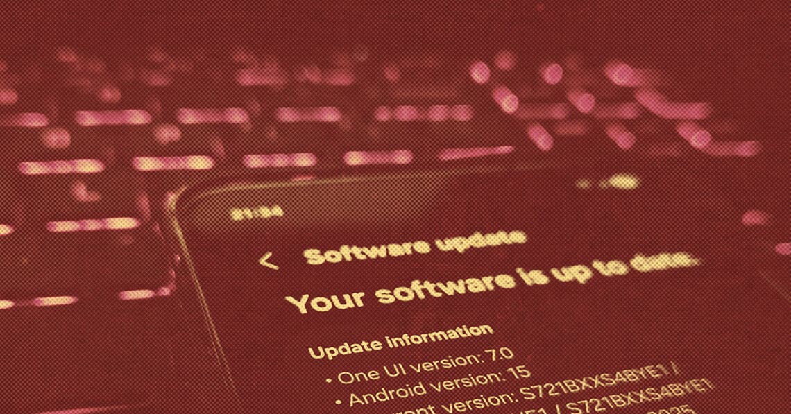 software update screen